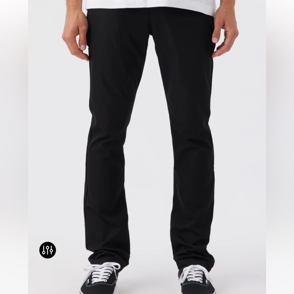 O’NEILL REDLANDS MODERN HYBRID HYPERDRY PANTS BLACK WITH POCKETS SIZE 32 - Picture 1 of 15